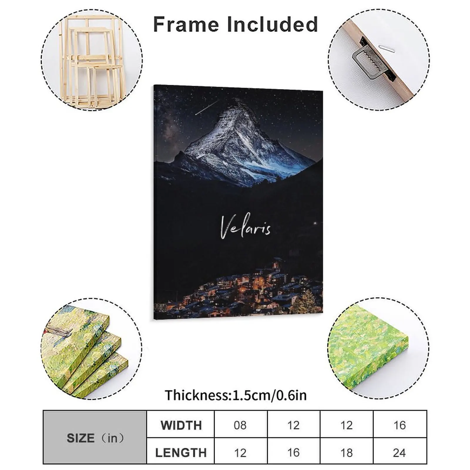 Velaris من Acotar SJM مدينة ضوء النجوم ACOMAF حائط لوح رسم ديكور المرآب الديكور مصمم مؤطرة لوحات حائط