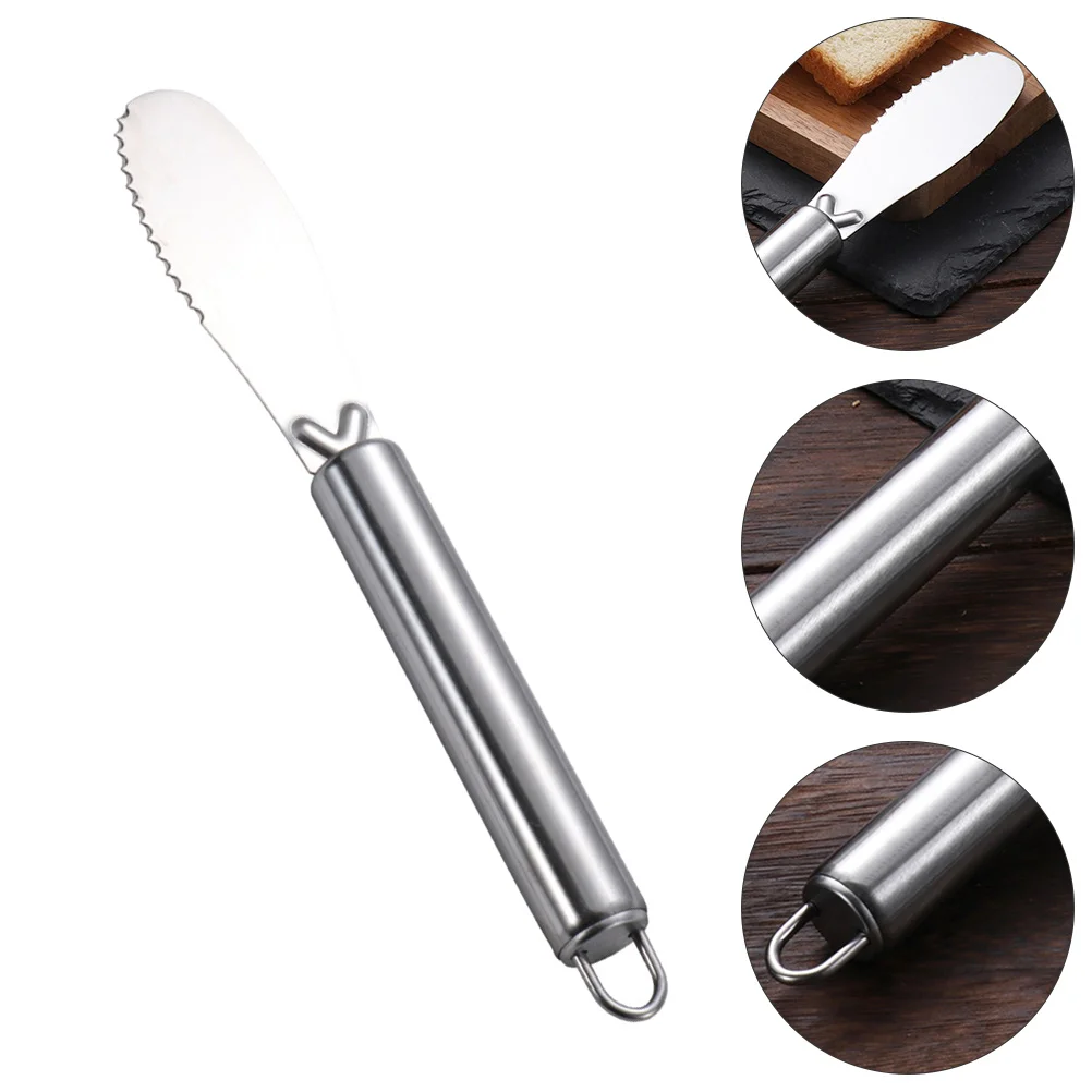 

4 Pcs Stainless Steel Butter Knife Cream Spatula Cake Making Tool Household Baking Scraper Home