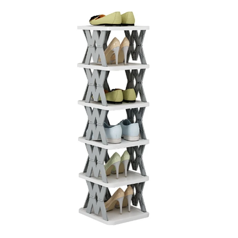 Shoe Rack Without Assembly, Foldable And Saving Space, Vertical Shoe Organizer For Bedroom, Entryway