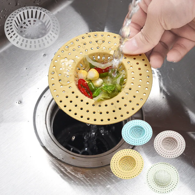 2pc Universal Kitchen Sink Filter Strainer Sewer Floor Drains Sewer Floor Drains Hair Catcher Waste Collector Bathroom Sink Tool