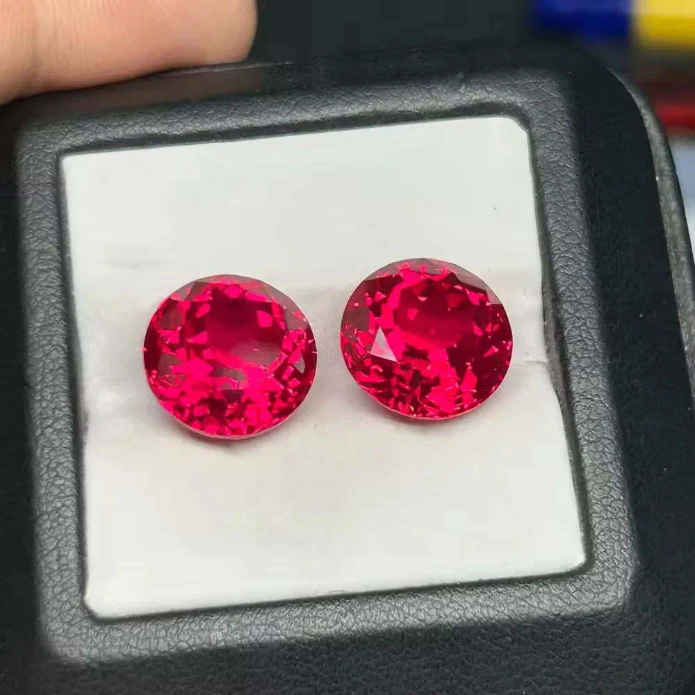 1-12 مللي متر حمامة الدم الأحمر روبي مختبر نمت روبي أحجار كريمة مفكوكة أحجار عالية الجودة بالجملة مع AGL DIY بها بنفسك صنع المجوهرات كله #5