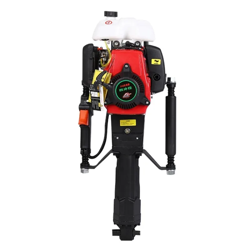 200CC Four-stroke High-power Pile Drive  Small Pure Petrol Steel Pipe Pile Driver Power Tools Multi-GardenTools