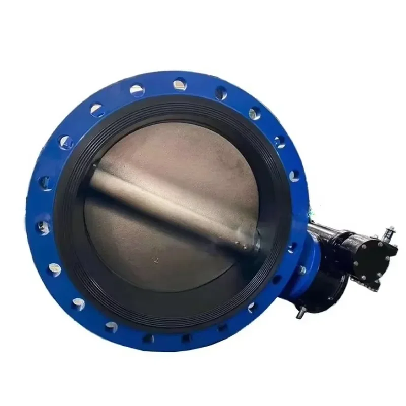 Carbon Steel Iron Flanged Double Offset Eccentric Butterfly Valve With Pneumatic Electric Actuator