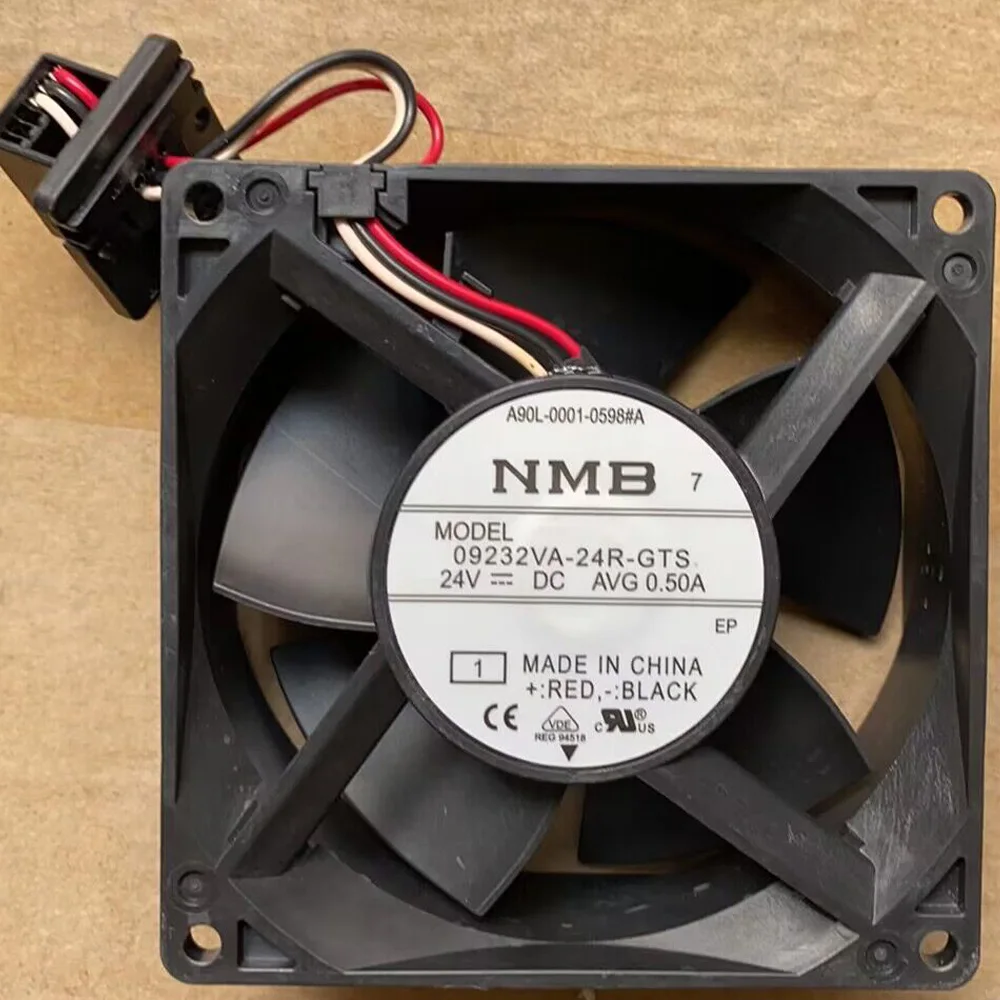 A90L-0001-0598#A NMB 09232VA-24R-GTS Sanyo 9WF0924S2031 90mm 90X32mm Cooling Fan Ventilateur With Fanuc Connector