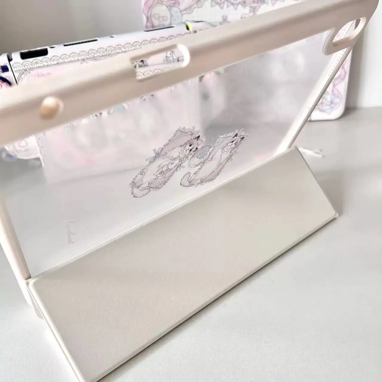 Funda protectora Original para tableta Cream Sweet, serie Lullaby Marioneta Cat, adecuada para iPad, Material acrílico, protección antiflexión