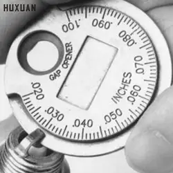 1pc 0.6-2.4mm Ignition Spark Plug Gap Gauge Tool Caliber Measuring Currency-Type Range Spark Plug Gage Gap Tool Feeler New