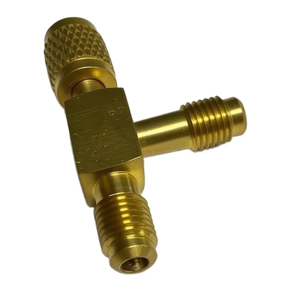 For R-134A Systems AC Repair Fitting Refrigerant Tee Adapter For Refrigerant Handling 1 4 For SAE Quick Connection