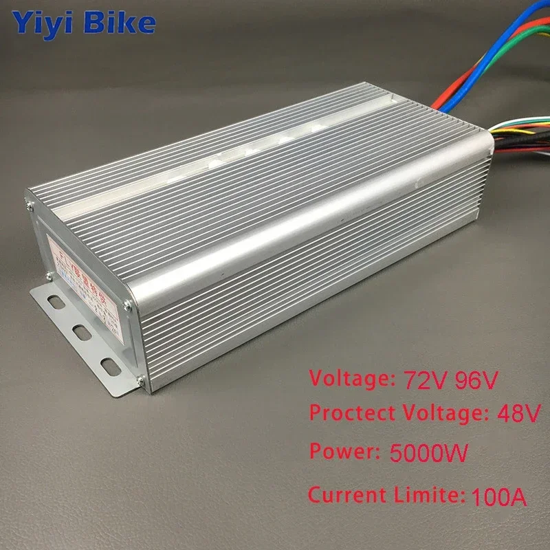 72V 96V 5000W Brushless Motor Speed Controller 100A 36Mosfet 120Degree Phase With Sensor Hall For Electric Bike Car Motorcycle