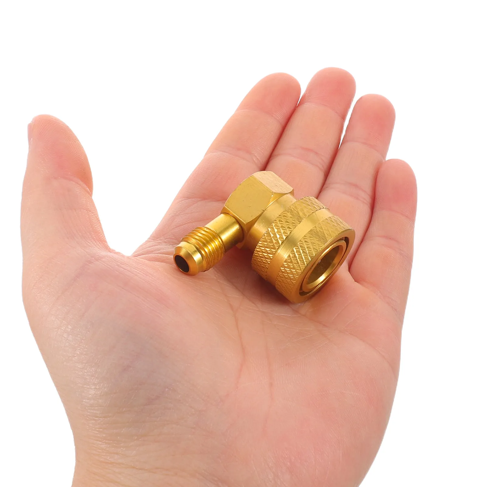 R134a Refrigerant Low Side Hose Adapter 90 Degree Quick Connect Automotive Ac Charging Fitting Car Ac Service Refrigeration