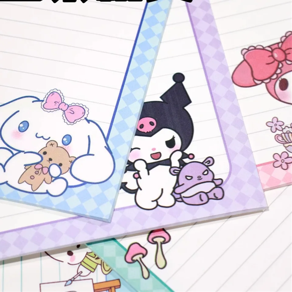 New Sanrio Cinnamoroll B5 Scribbling Pad Study Paper Can Be Torn Cartoon My Melody Kuromi Word Book Anime Pochacco Sketch Book