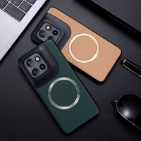 For Motorola Moto Edge 50 Neo,Edge 50 Case Magnetic PU Leather Lichee Pattern +PC Anti-slip Ultra Thin Cover for MOTO Edge50