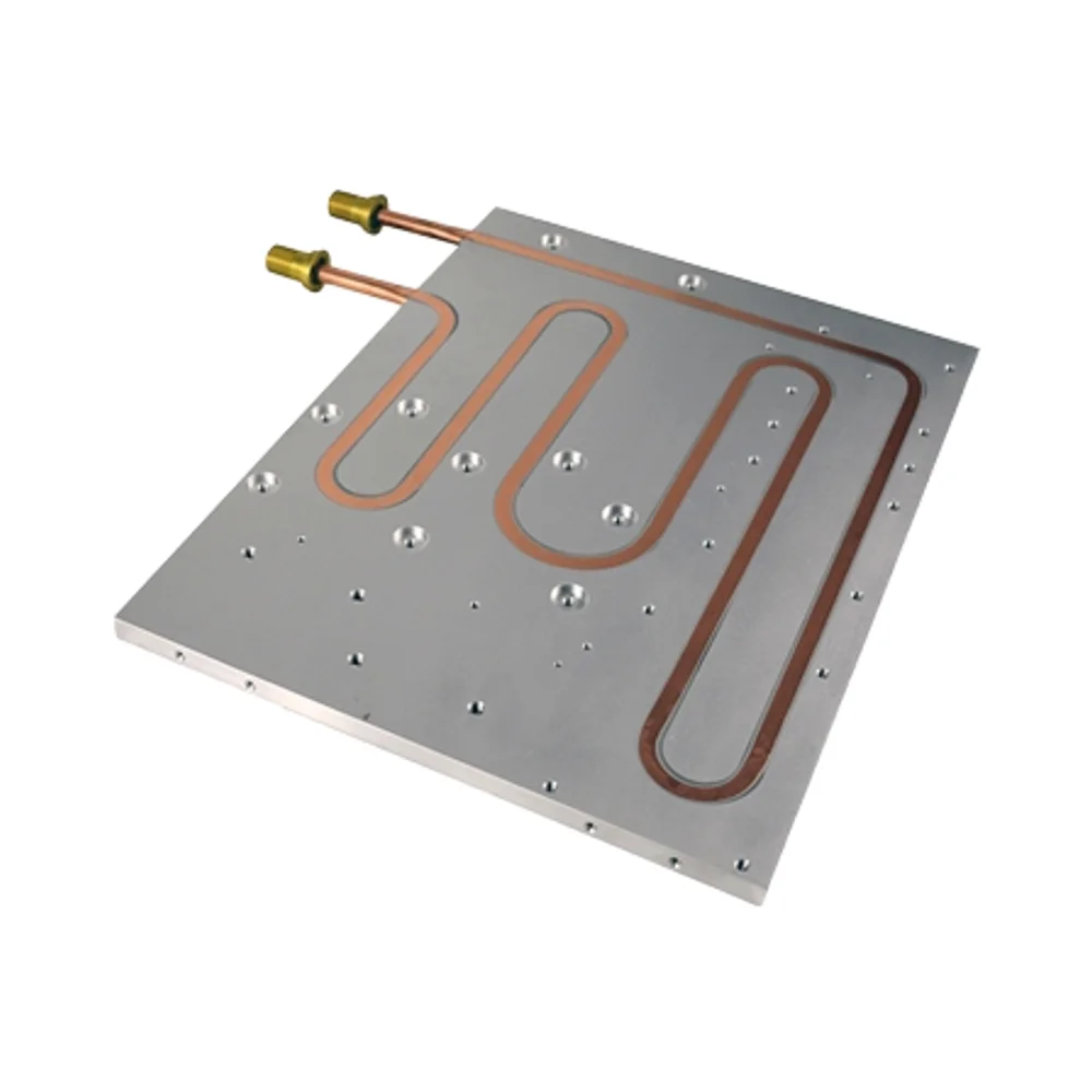 High power aluminum water cooler liquid cooling plate 6000 series copper tube new radiator processing service