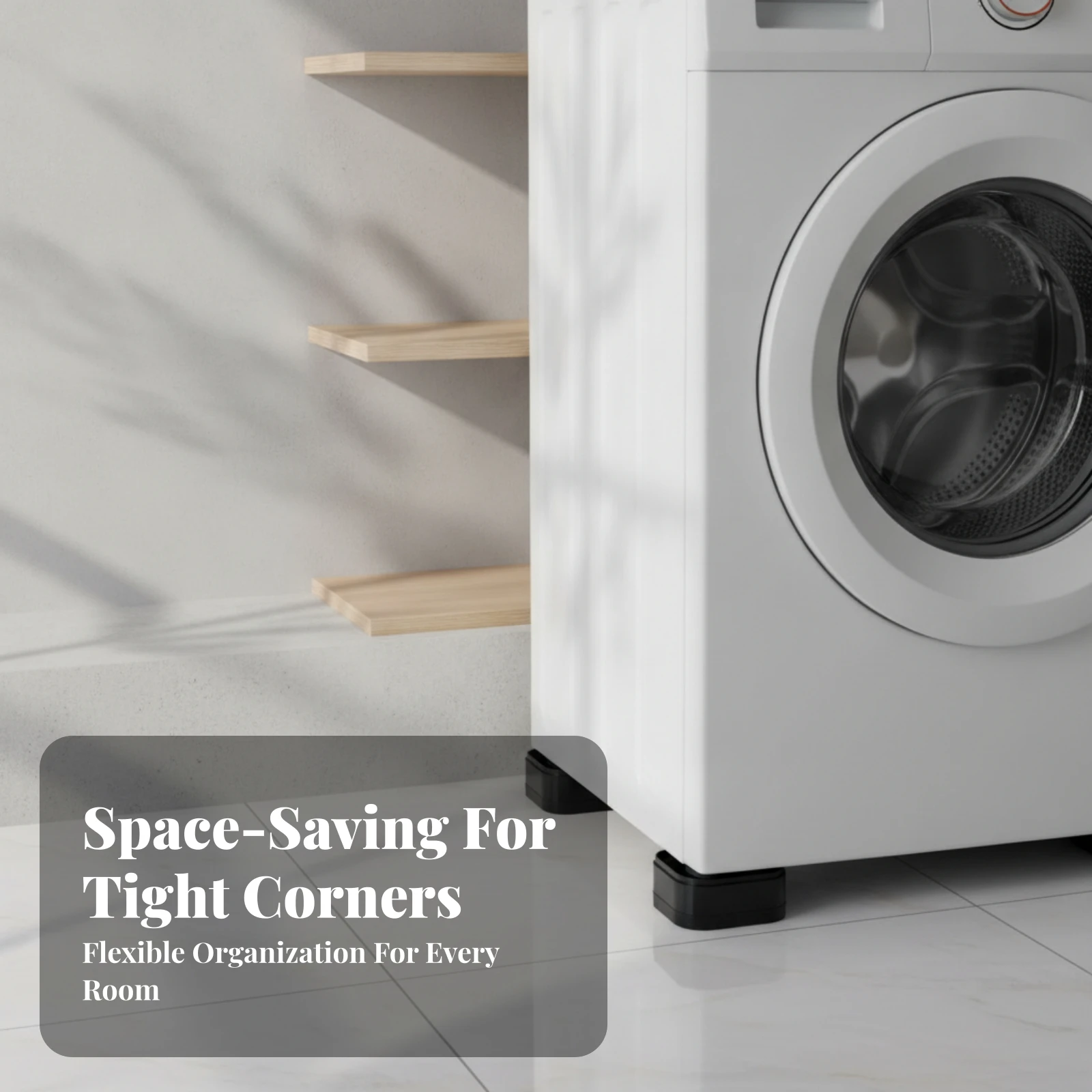 4 Pieces Washing Machine Feet Stackable Washer Support Feet Washing Machine Foot Pad Raised Home Appliance Part Non-Slip view 6