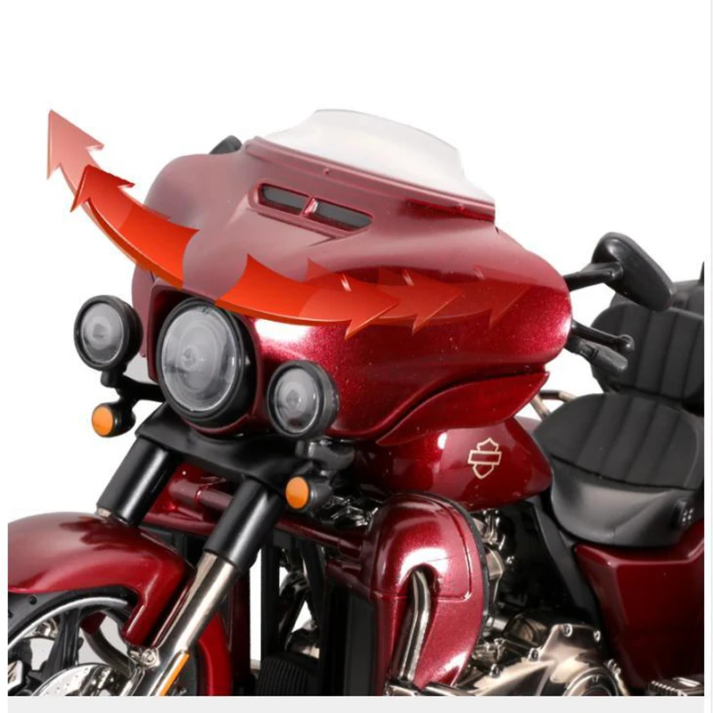 Maisto 1:12 Harley Davidson CVO Tri Glide 2021 Tricycle Motorcycle Model Toy Vehicle Collection Shork-Absorber Off Road Toys Car