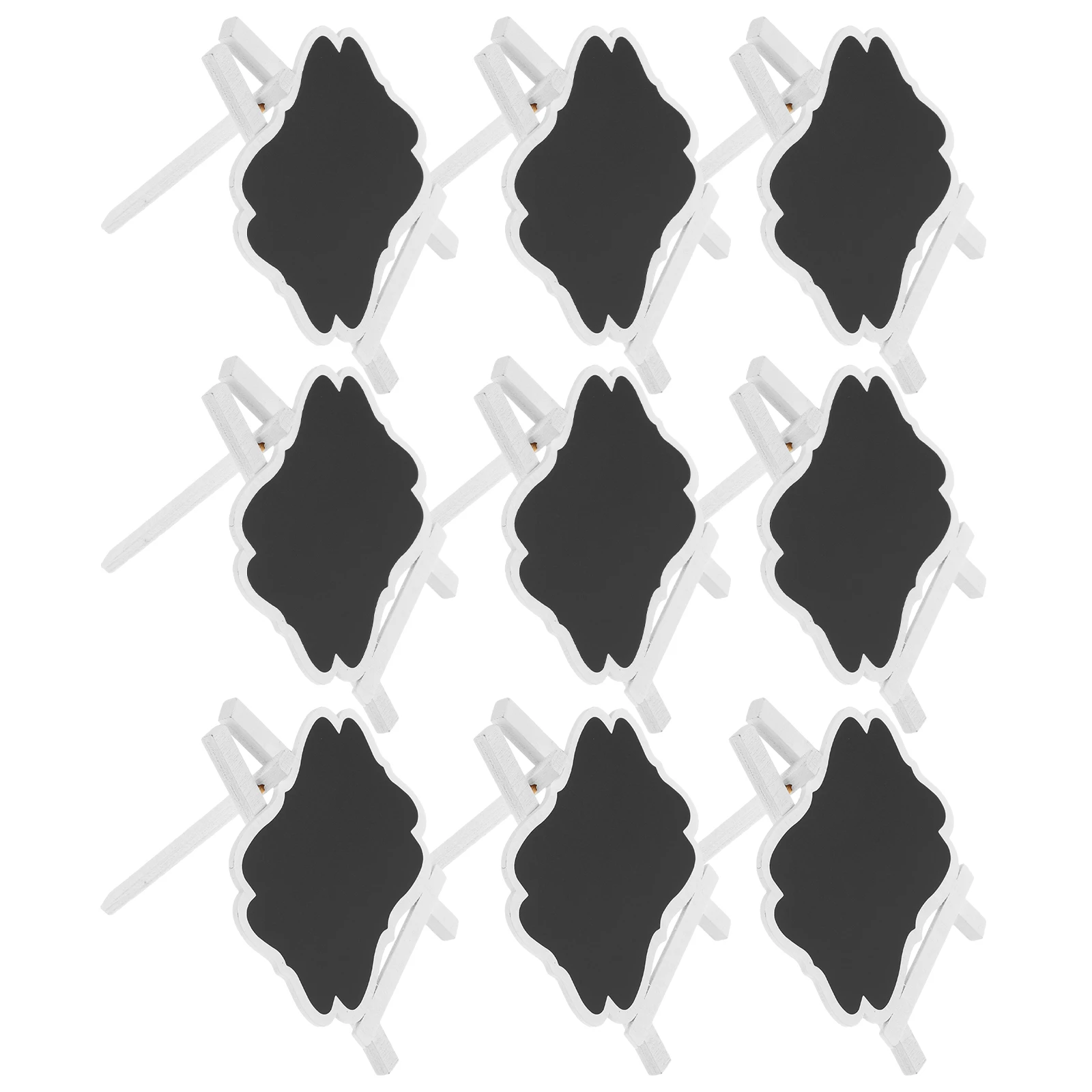 

15 Pcs Mini Chalkboard Signs Small Blackboard Stand Easels Desktop Office Wooden Craft Gifts Thick Reusable