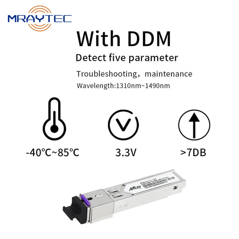 Module EPON PX20 +++ OLT PON 1.25Gbps, Déchets, Récepteur NATO, 20km, Réseau FTTH FTTX, Connecteur SC 7dBm