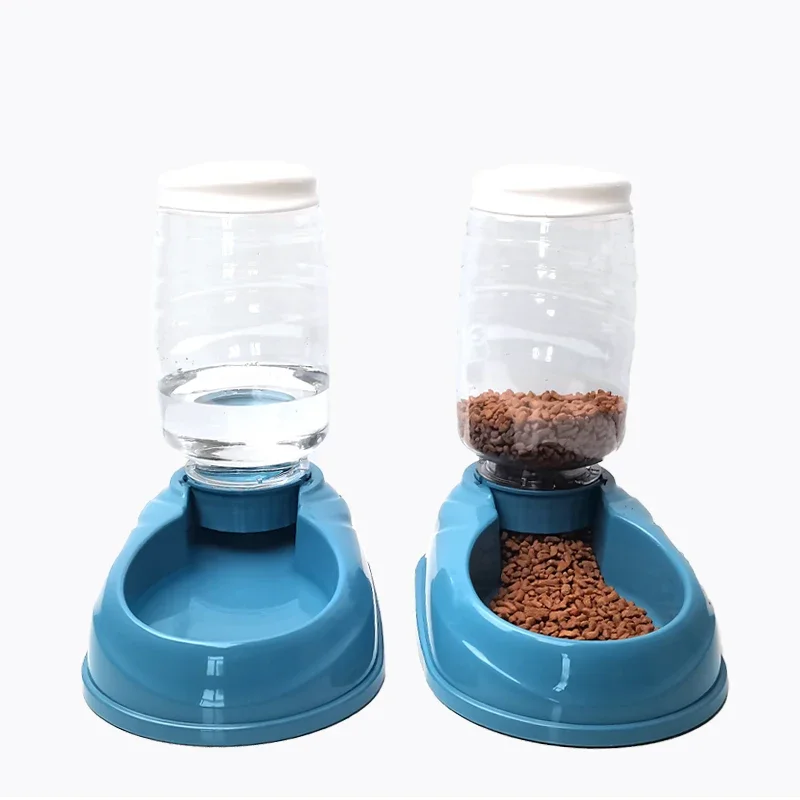 accessories automatic pet drinking bowl dog food feeder pet water dispenser for cat and dog