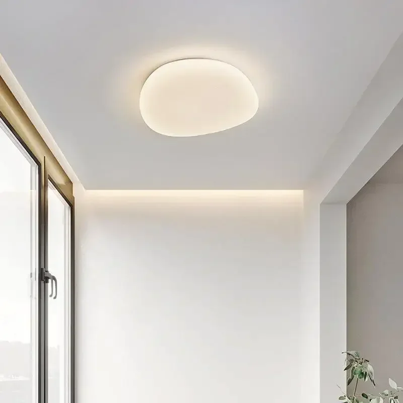 Imagem -03 - Nordic Pebble Modeling Led Ceiling Lights Modern Ceiling Lights Quarto Sala de Estar Banheiro Iluminação Interior Doméstica