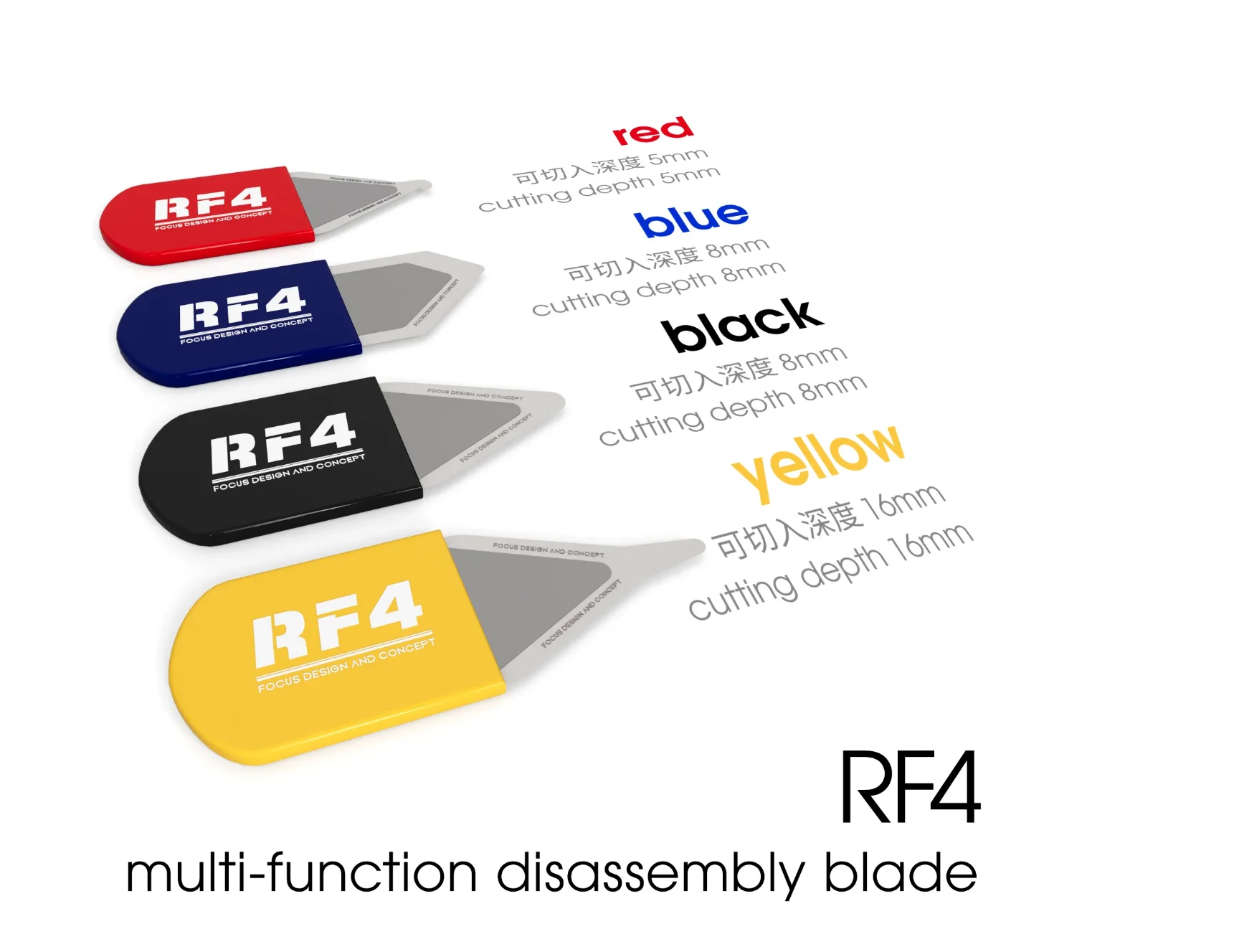 RF-DA9 Multi-function Disassembly Blade Ultra-thin Steel Opening Pryer Teardown Piece Edge Screen Metal Pry Bar