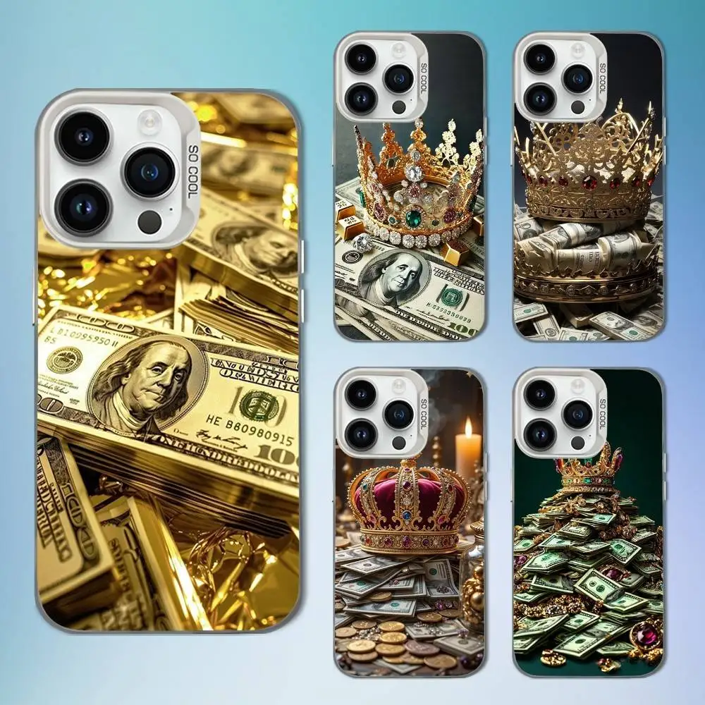 

Wealth Art Dollar Pattern Phone Case For iPhone 16,15,14,13,12,11,Mini,Pro,SE,MAX White Matte Shockproof Cover