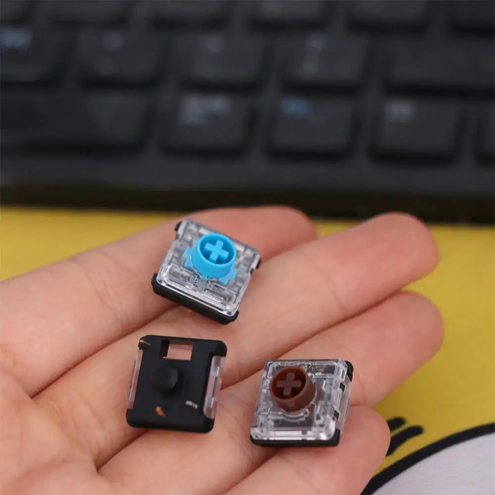10pcs Acrylic Choc V2 Low Profile Switch Mini RGB Low RGB Key Keypad Custom High Ultrathin Low Profile Switch Gaming Keyboard