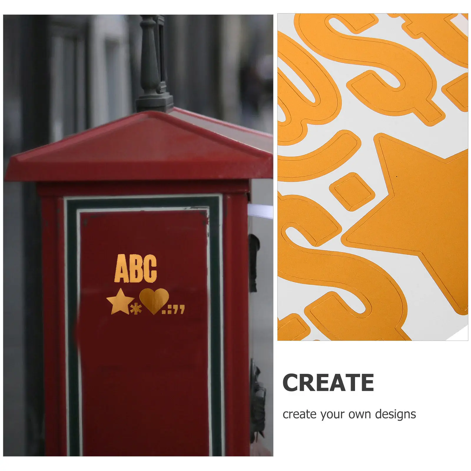 24Pcs Letter Stickers Vinyl Adhesive Self Adhesive Mailbox Car Decorations DIY Alphabet Decals Long-Lasting Letter Stickers