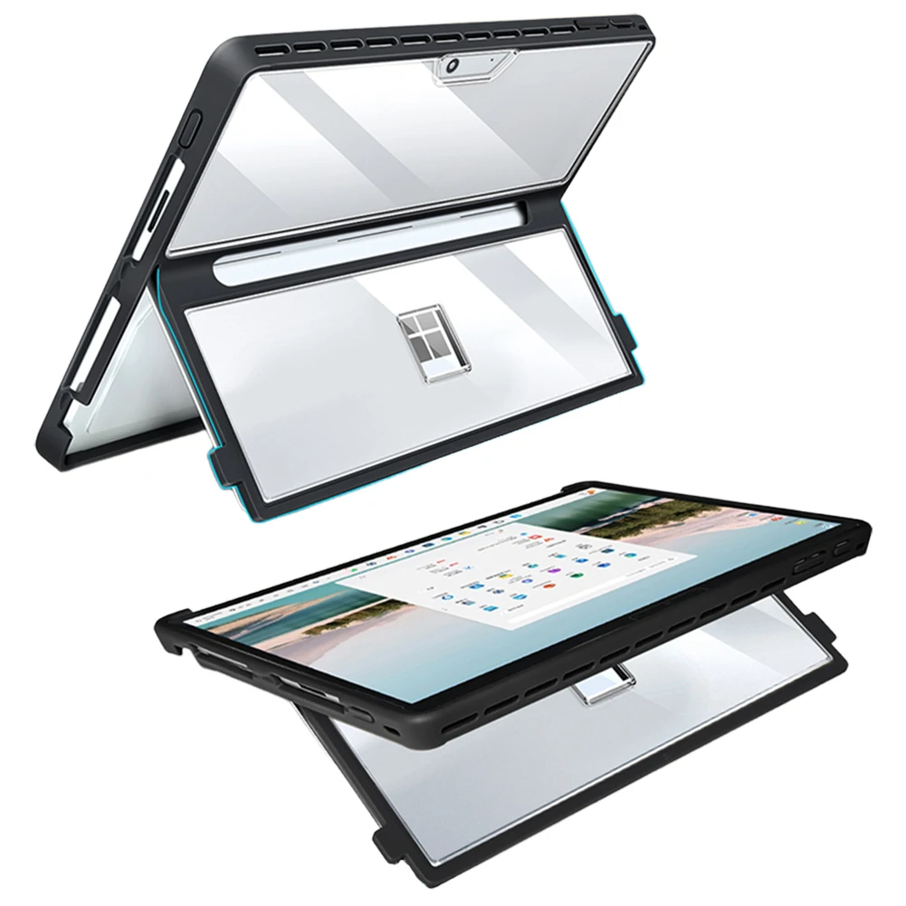 

Жесткий чехол для Microsoft Surface Pro 11, 10, 9, 8, 13-дюймовый противоударный защитный прочный чехол, совместимый с клавиатурой типа