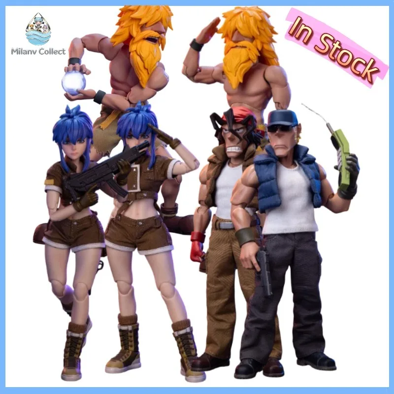 En Stock, Figura de Metal Slug KOF de Tunshi Studio, Escala 1/12, Clark, Ralf, Leona, Hyakutaro, Modelo Coleccionable con Licencia de SNK