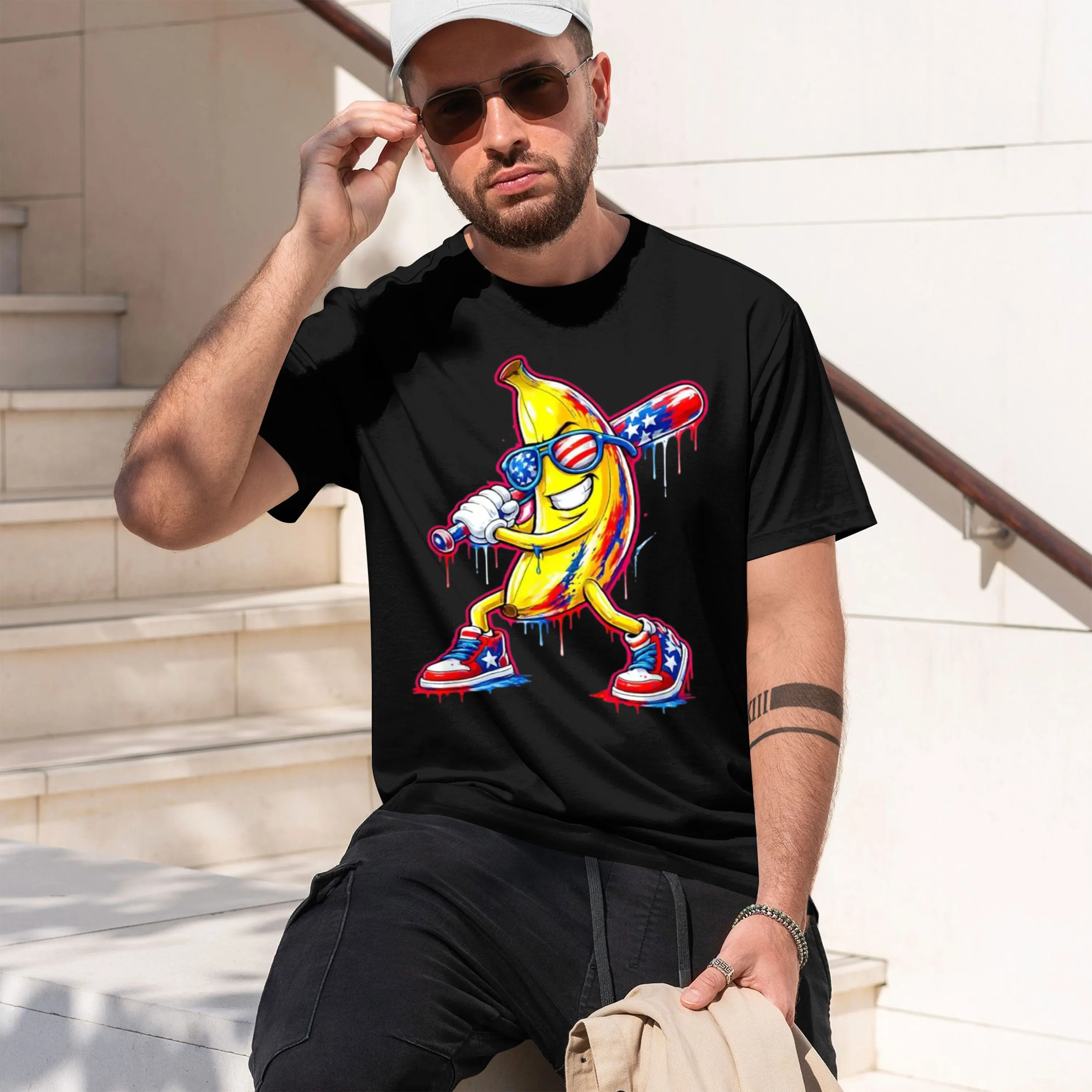 Funny Baseball ip 4Th Of July e Cream th T-Shirt Summer Short-Sved Breathable Sweat-Wking Versatile Trendy 2026 New Model Short-
