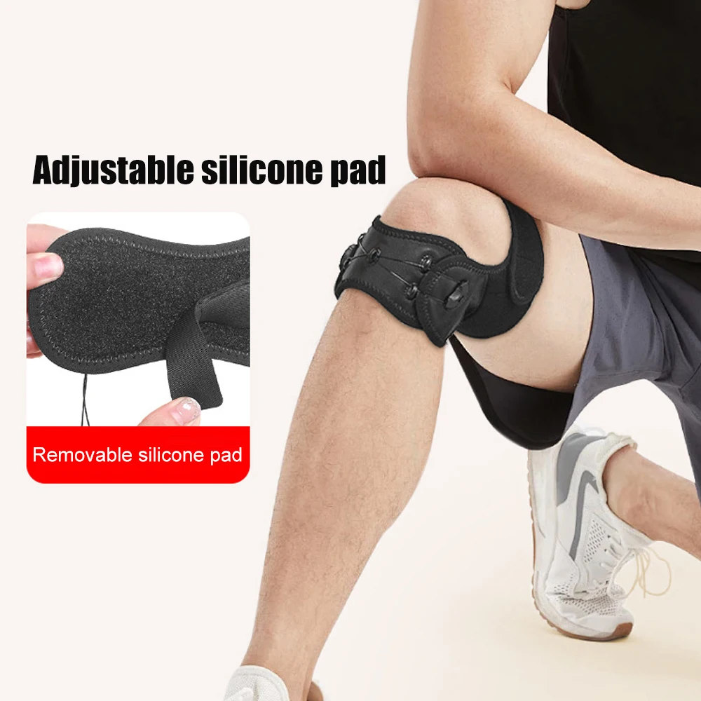 1pcs  Adjustable Patella Knee Brace with Knob Strap Patella Tendon Stabilizer Knee Pain Relief Support for Hiking Soccer - view 4