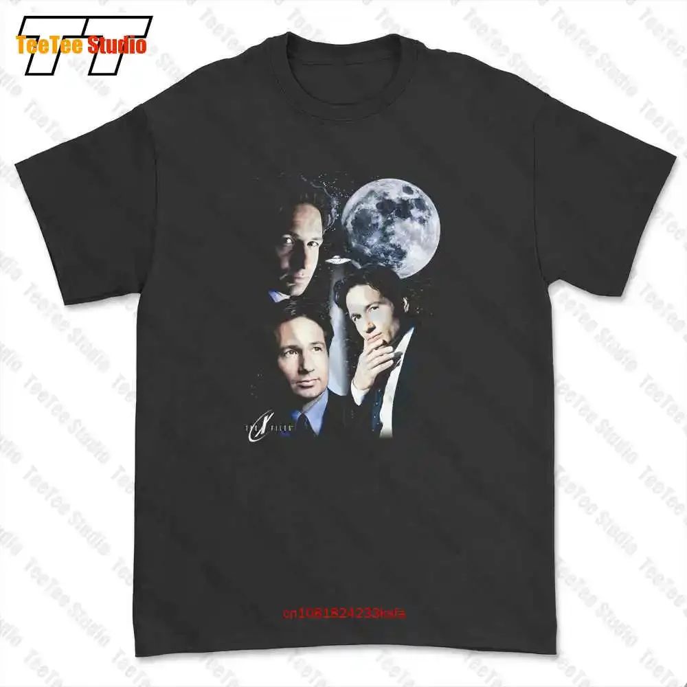 Mulder Moon Black, Fox Mulder X-Files, The X File T-shirt Tee Z5MM