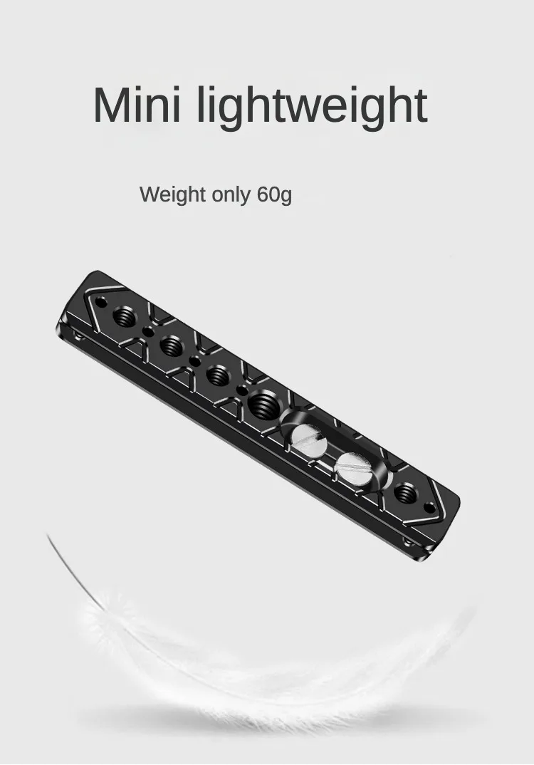 120mm Käses tange platte 1/4 "3/8" Arri-Positions löcher für Kamera käfig Rig Schnell verschluss schiene Schieber halterung Licht verlängerung halterung – Detail 4