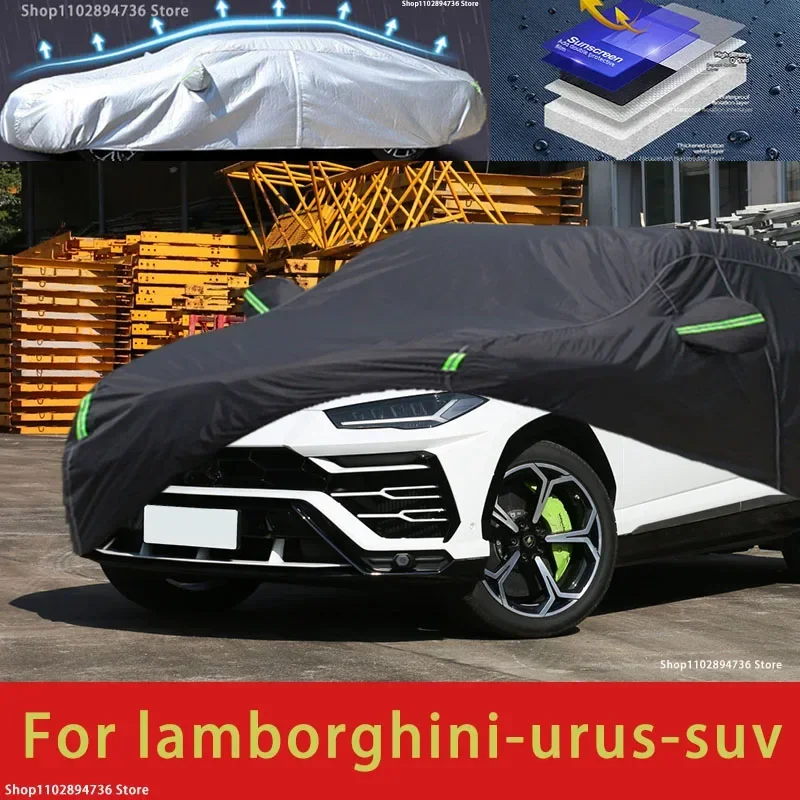 

For Lamborghini URUS Outdoor Protection Full Car Covers Snow Cover Sunshade Waterproof Dustproof Exterior black car cover