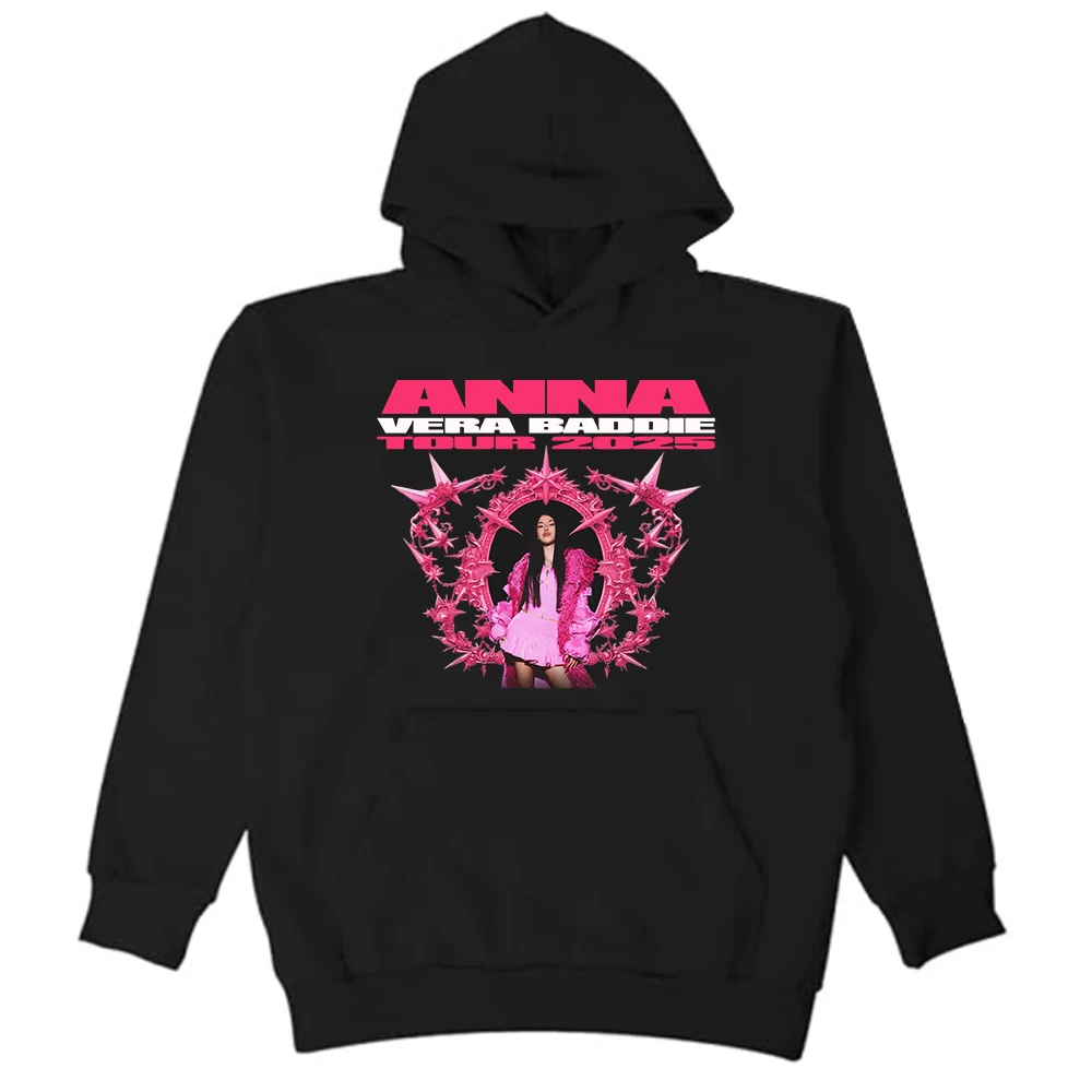 Anna Pepe Vera Baddie Tour Hoodie Long Sleeve Streetwear Men Women Hooded Sweatshirt Fashion Clothes