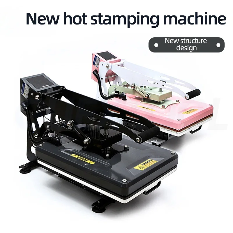 38X38Cm Heat Press Machine Clamshell Sublimatie Overdracht 1500W T Shirts Drukpers Digitale Precieze Temperatuurregeling