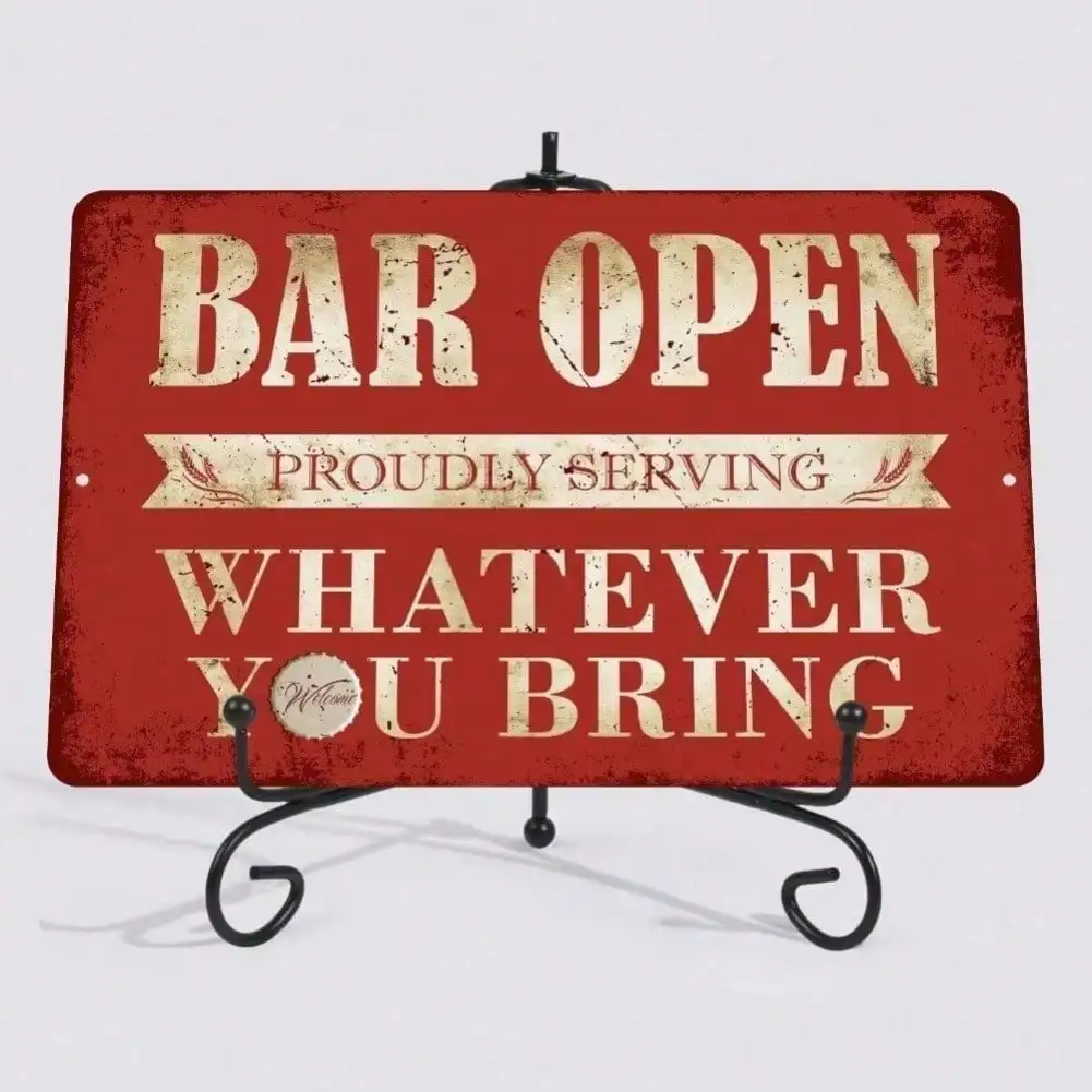 Vintage Funny Bar Sign Metal Wall Decor For Home Bar Man Cave House Gift