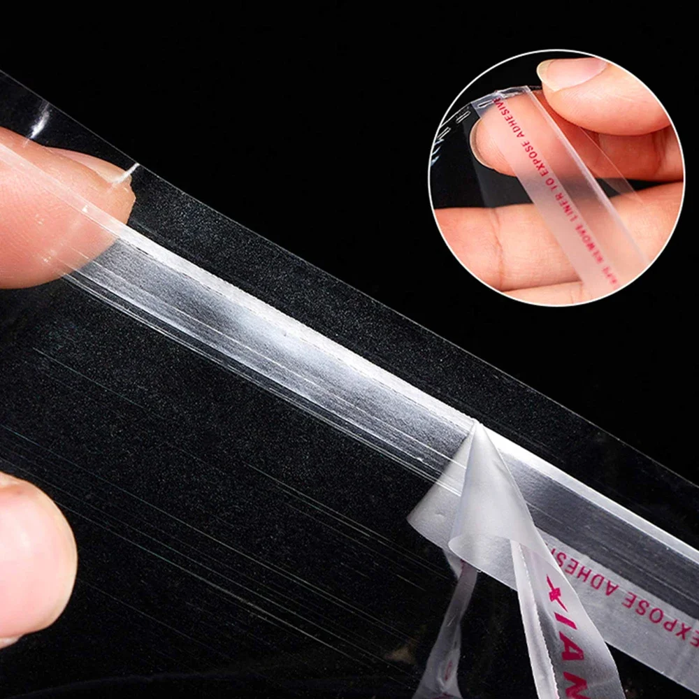 100 Stück OPP selbstklebende durchsichtige Plastiktüten transparente Zellophanbeutel selbstdichtend für Schmuck Geschenk Kekse Süßigkeiten Verpackung – Detail 7