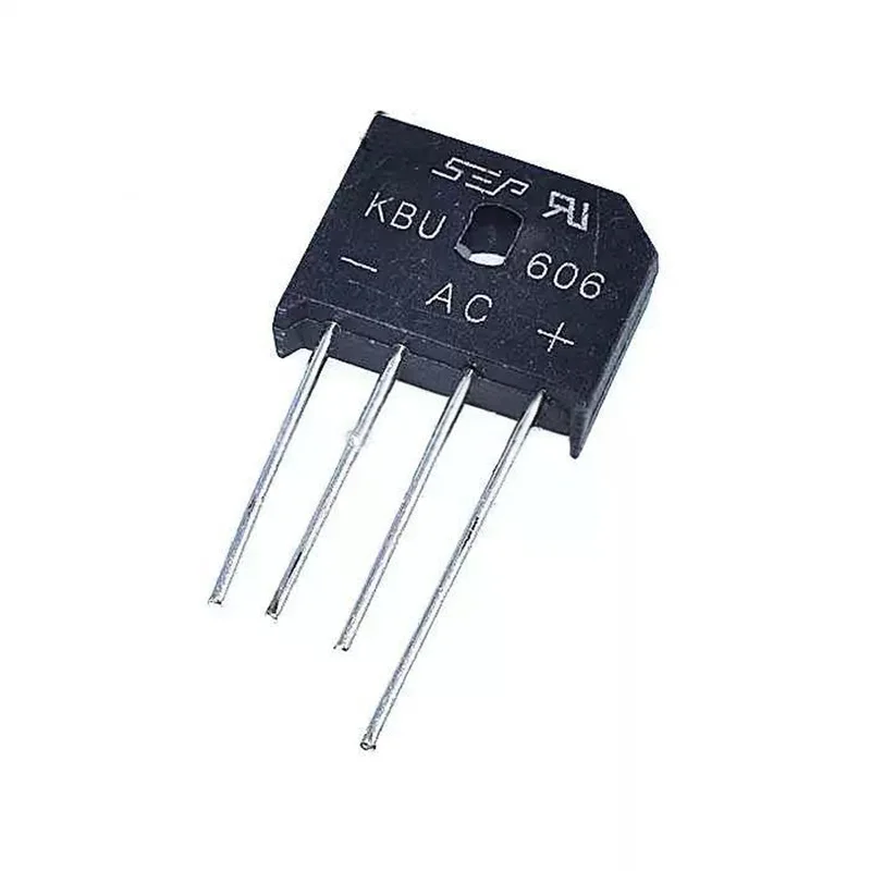 5 uds diodo de puente plano KBU606 KBU608 KBU610 KBU808 KBU810 KBU1010 KBU1510 KBU2510 KBU3510 pila rectificadora de puente