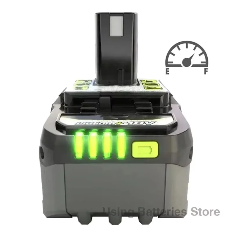 for RYOBI high-performance lithium battery 18V low self discharge, suitable for all tools P107 P108 P109 RB18L20