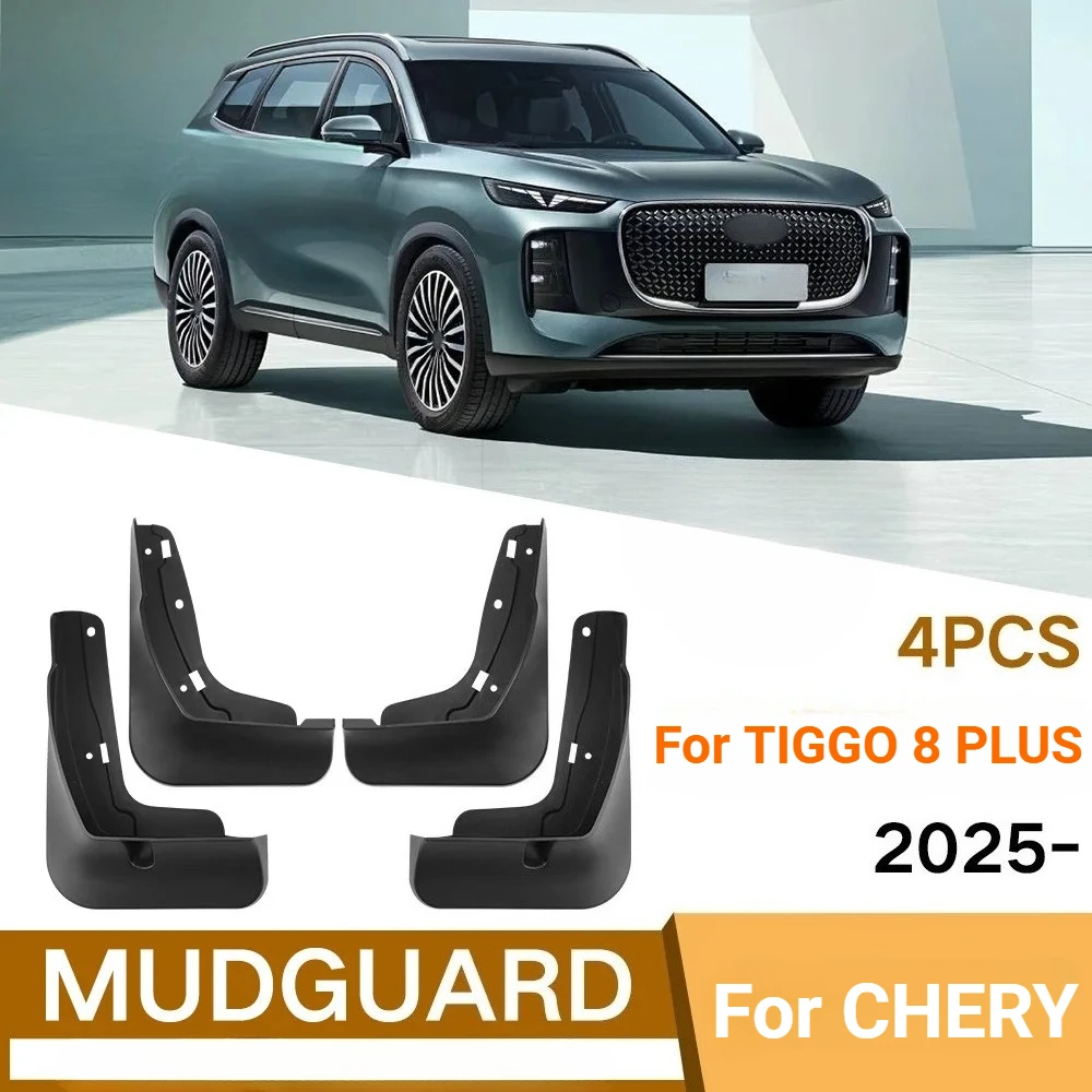 Maßgefertigte Auto-Schmutzfänger für Chery Tiggo 8 Plus Pro Max Ebro S800 2025-2027, Vorder- und Hinterrad-Schmutzschutz, Auto-Zubehör