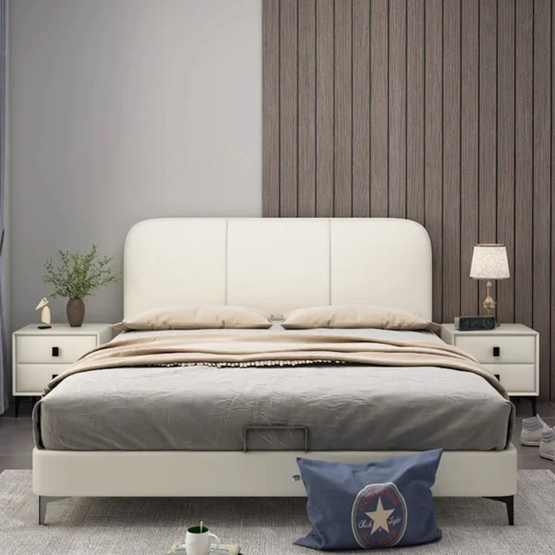 

Wood Queen High End Bed Frame Under Storage Master Modern Bedroom Bed Frame Modular Modern Letto Matrimoniale Home Furniture