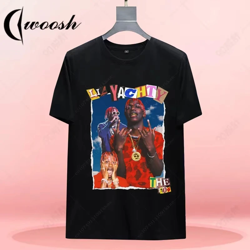 

Рэпер Lil Yachty Big Face Графический Принт Футболка Мужчины Женщины Детский Хип-Хоп Повседневная Свободная Футболка Мужская Негабаритная Уличная Винтажная Футболка