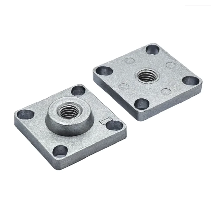 4PCS Industrial 4040 aluminum profile machine foot connector foot caster fixing seat M10 M12 flange