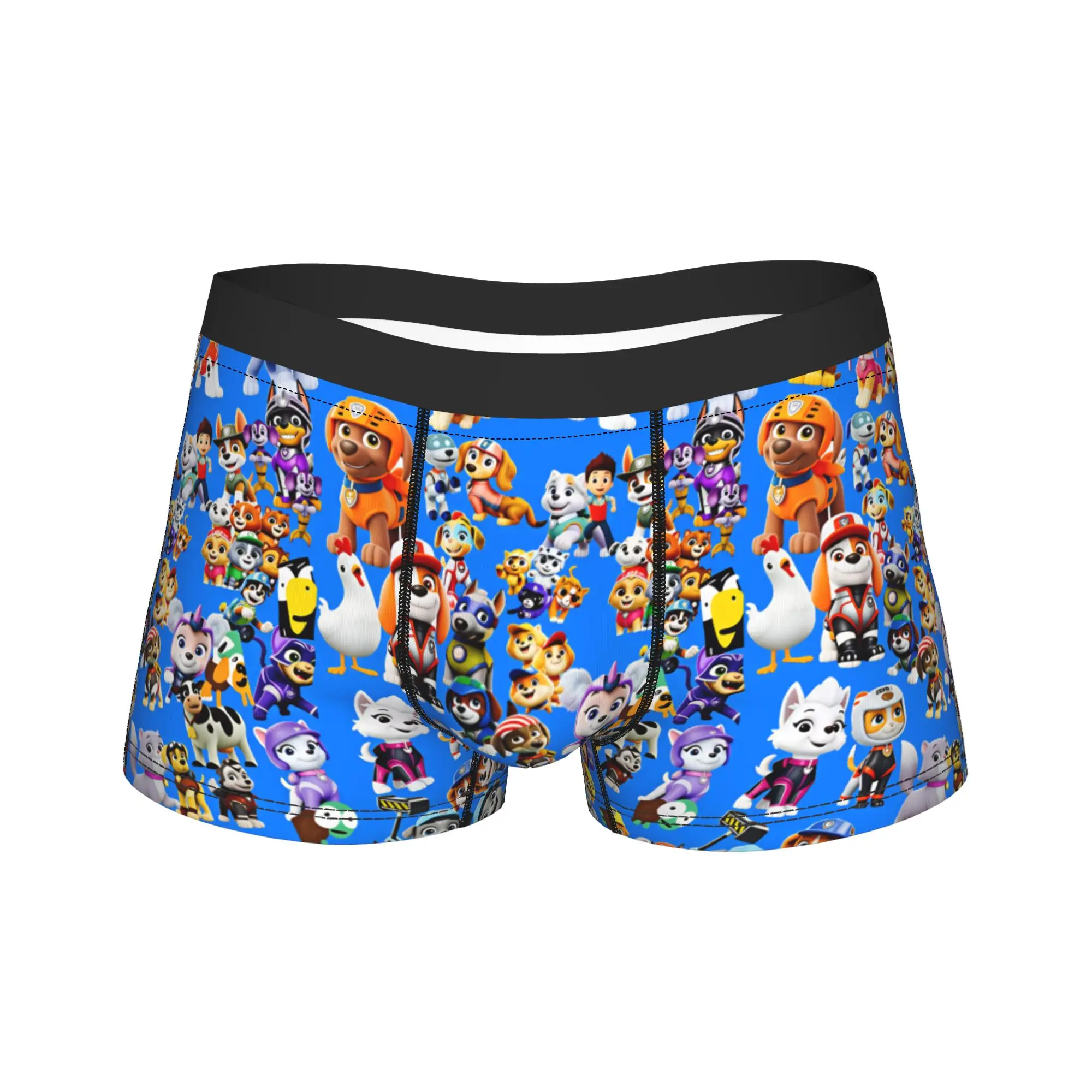 Paw Dogs All Characters Art Underwear  Custom DIY Trunk Trenky Man Panties Funny Shorts Briefs Gift Idea