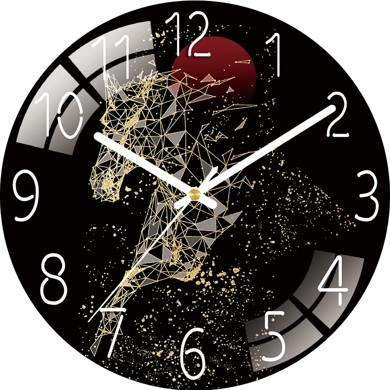 Clocks and Watches Living Room Home Wall Clock Mute Creative Quartz Clock Bedroom Clock Decoration Free Punch Wall Watch Wall