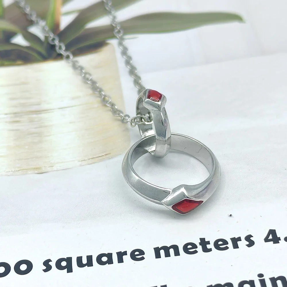Creative Jewelry Necklace Women Men Game Valorant  Reyna Rings Pendants Necklaces Cosplay Costume Props  Accessories Couple Gift