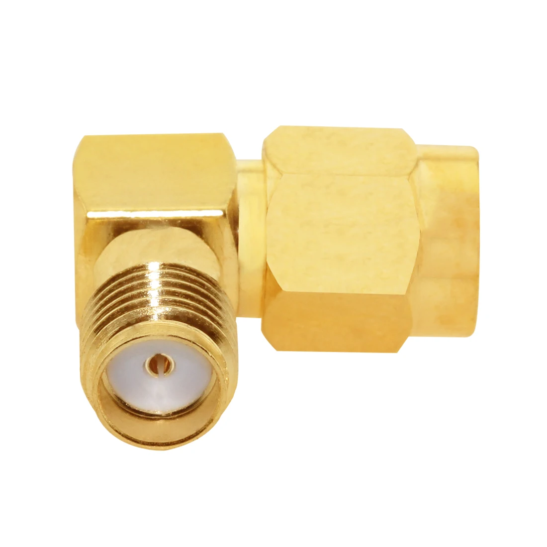 1pc  SMA Male To SMA Female Jack Right Angle RF Coax Adapter Convertor RA Goldplated NEW Wholesale