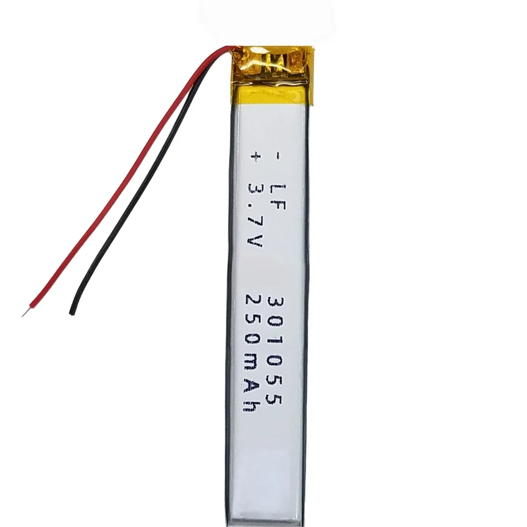 301055~301060 301058 351060 Lithium Battery 250mAh Rechargeable Li-Polymer Battery for Voice Recorder Reading Pen