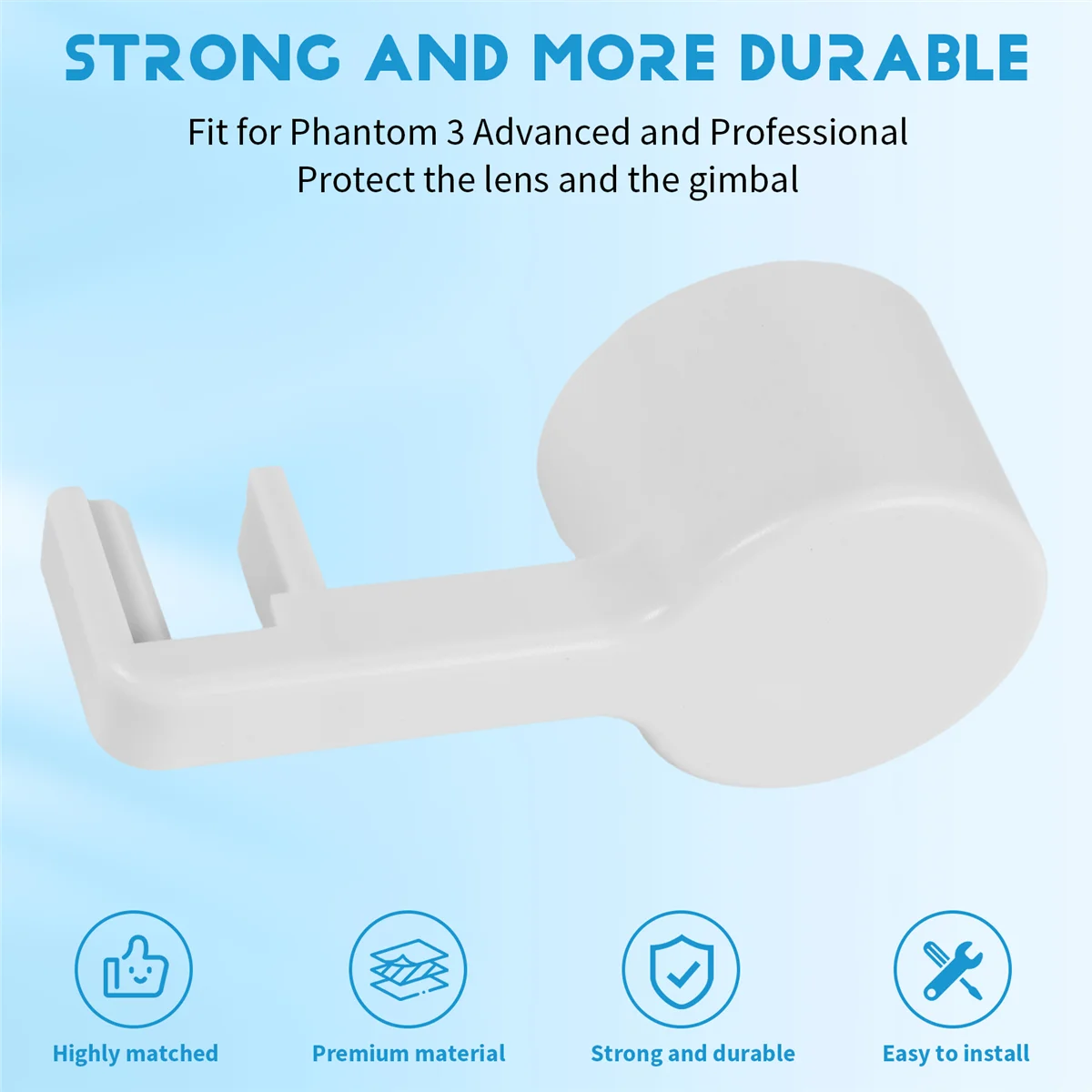 

Model Aircraft Accessories Camera Lens Cover Cap Pro Gimbal Lock For DJI Phantom 3 Advanced Professional