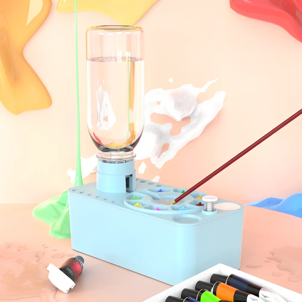 Automatic Water Saving Brush Rinser For Tianyi Drawing Supplies Portable Art Studio Equipment Watercolor Gouache Cleaner